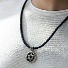 Золотий кулон "Зірка Давида" (ебенове дерево) 1183б от ювелирного магазина Оникс - 1