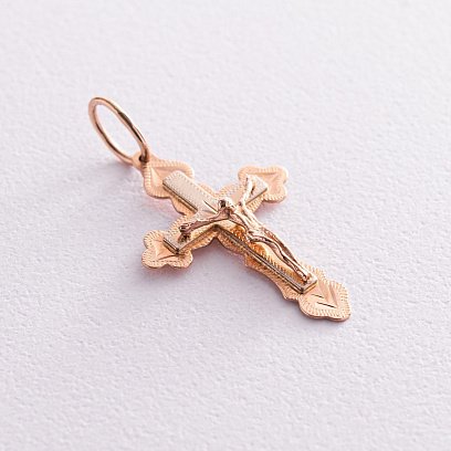 Золотой православный крестик п02339