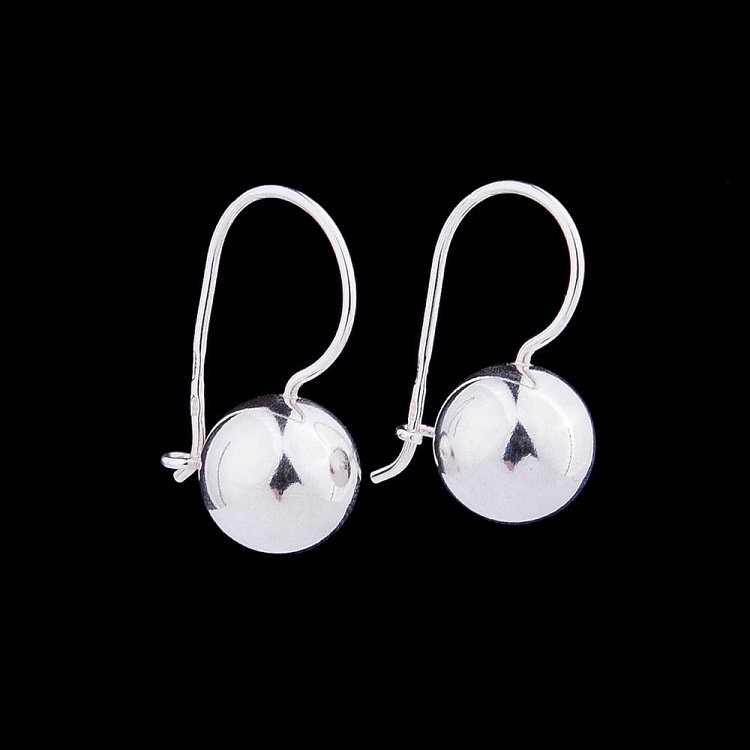 Серебряные серьги "Шарики" 121464 от ювелирного магазина Оникс - 1