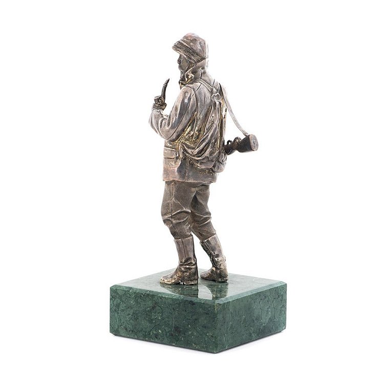 Бронзовая фигура ручной работы "Охотник" сер00062 от ювелирного магазина Оникс - 3