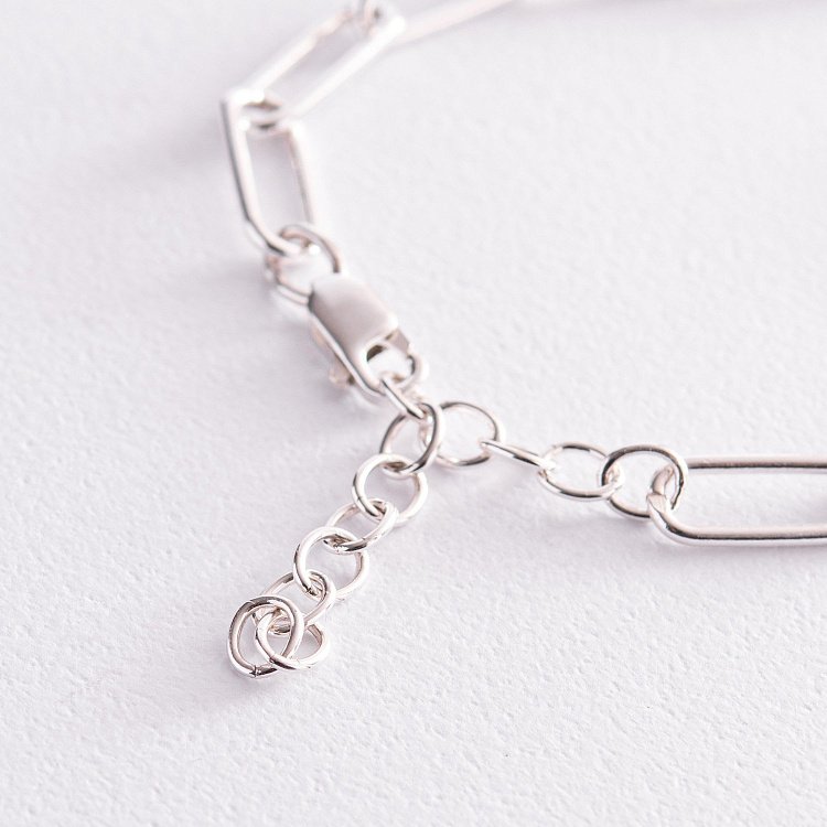 Срібний браслет "Ланцюжок" 141604 від ювелірного магазину Онікс - 4