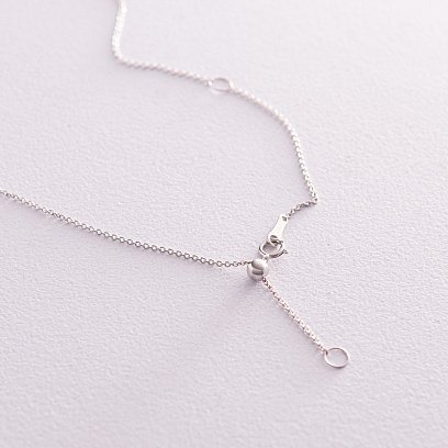 Золотое колье "Крестик" с бриллиантами колб0016ca №5