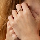Обручальное кольцо с дорожкой бриллиантов (желтое золото) 239051621 от ювелирного магазина Оникс - 1
