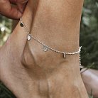 Срібний браслет "Монетки" на ногу 905-01288 от ювелирного магазина Оникс