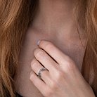 Серебряное кольцо "Веточки" (чернение) 112203 от ювелирного магазина Оникс - 1