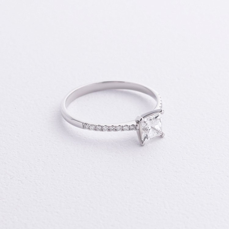 Заручальна золота каблучка з діамантами 241951121 від ювелірного магазину Онікс - 2