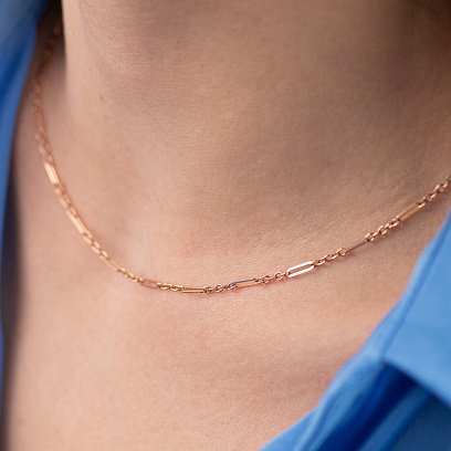 Кольє - ланцюжок у червоному золоті кол02374 №4