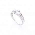 Срібний перстень з фіанітами 11968 от ювелирного магазина Оникс