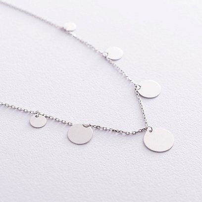 Серебряное колье "Монетки" 18800 №3