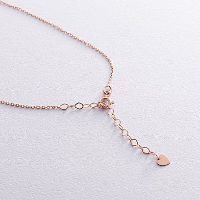 Кольє з перлиною (червоне золото) кол02402 №5