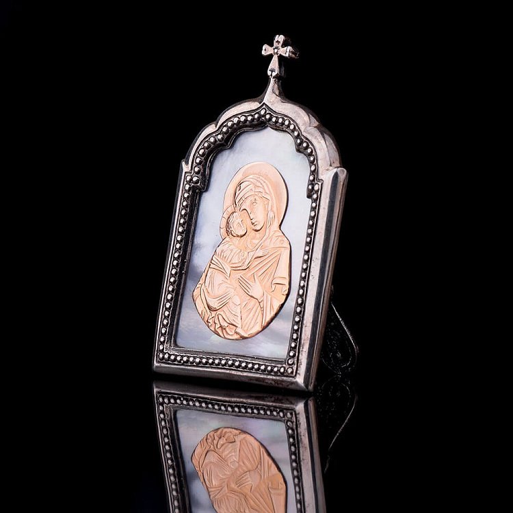 Ікона Божої Матері "Володимирська" 23442 Ікона Божої Матері "Володимирська" 23442 від ювелірного магазину Онікс