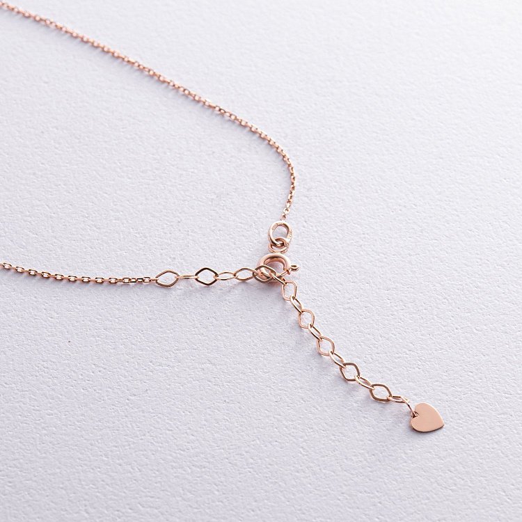 Кольє з перлиною (червоне золото) кол02402 від ювелірного магазину Онікс - 4