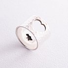 Широкое кольцо "С Украиной в сердце" в серебре 112206укр от ювелирного магазина Оникс - 9