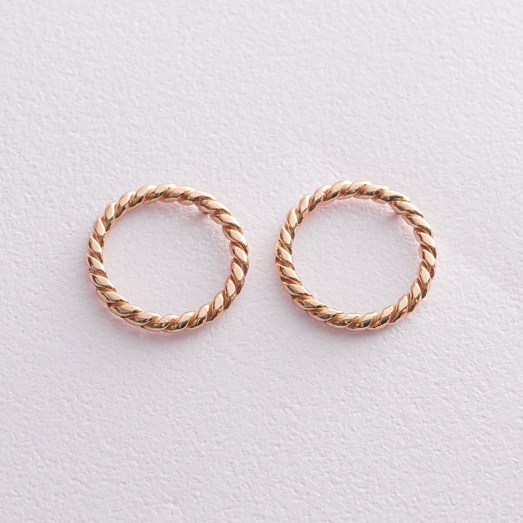 Золотые серьги - пусеты "Триана" с07334 от ювелирного магазина Оникс