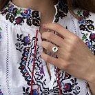 Серебряное кольцо "Моя Украина" 112647у от ювелирного магазина Оникс - 3