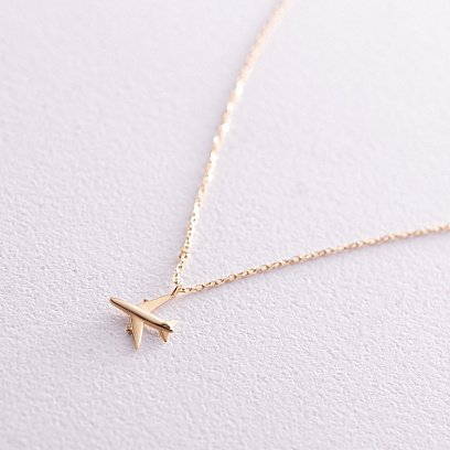 Кольє "Літачок" у жовтому золоті кол02302 №5