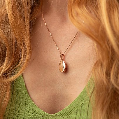 Золотой кулон для фотографии п00864 №2