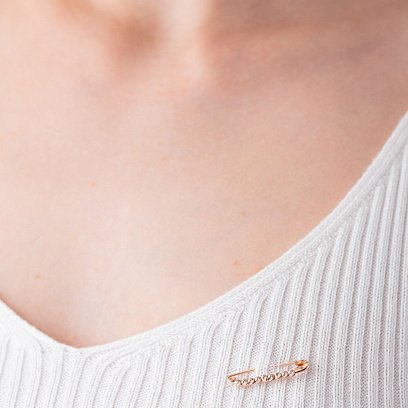 Золотая булавка "Шарики" (3.0 см) зак00309 №3