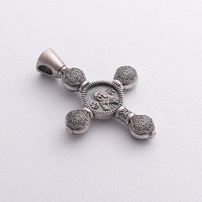 Чоловічий православний хрест "Спас Нерукотворний. Ікона Божої Матері" 1603 №3