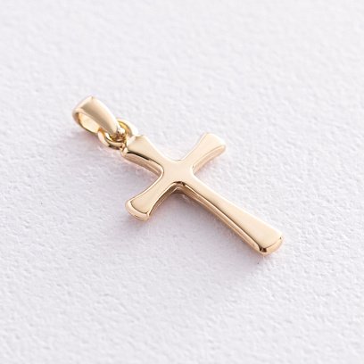Православний хрестик в жовтому золоті п03506 №3