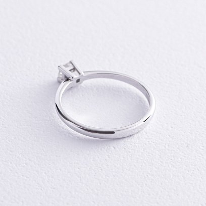 Заручальна золота каблучка з діамантом 225811121 №4