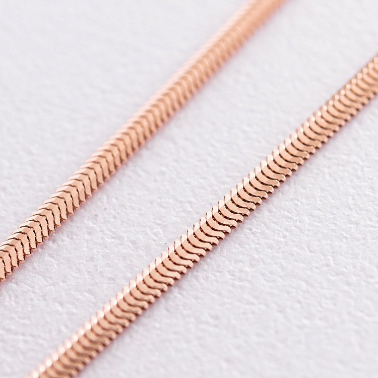 Кольє "Gisele" у червоному золоті (снейк - 3.0 мм) ц00321-3.0 від ювелірного магазину Онікс - 2