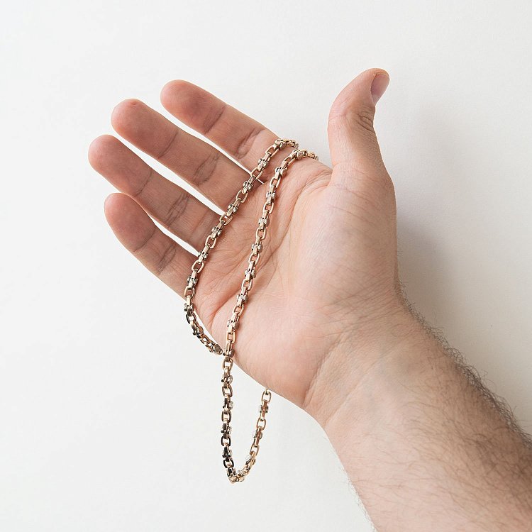 Мужская золотая цепочка Ц0009 от ювелирного магазина Оникс - 1