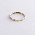 Тонкое кольцо "Минимализм" в желтом золоте обр00333 от ювелирного магазина Оникс