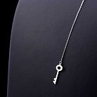 Серебряное колье "Сердце с ключем" 18356 от ювелирного магазина Оникс - 2