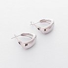 Срібні сережки в стилі мінімалізм 122517 от ювелирного магазина Оникс