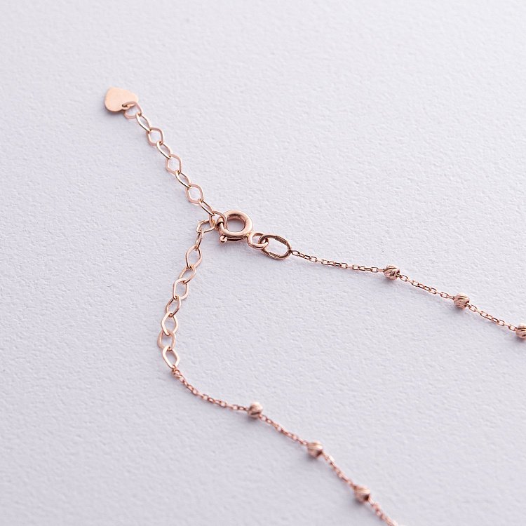 Кольє "Кульки" у червоному золоті кол02347 від ювелірного магазину Онікс - 3