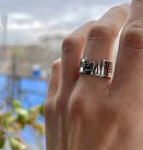 Серебряное кольцо "Мой город" 3937 от ювелирного магазина Оникс - 1