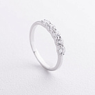 Серебряное кольцо с фианитами 1902/1р-CZ от ювелирного магазина Оникс