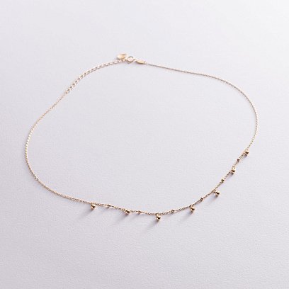 Кольє "Кульки" в жовтому золоті кол01949 №2