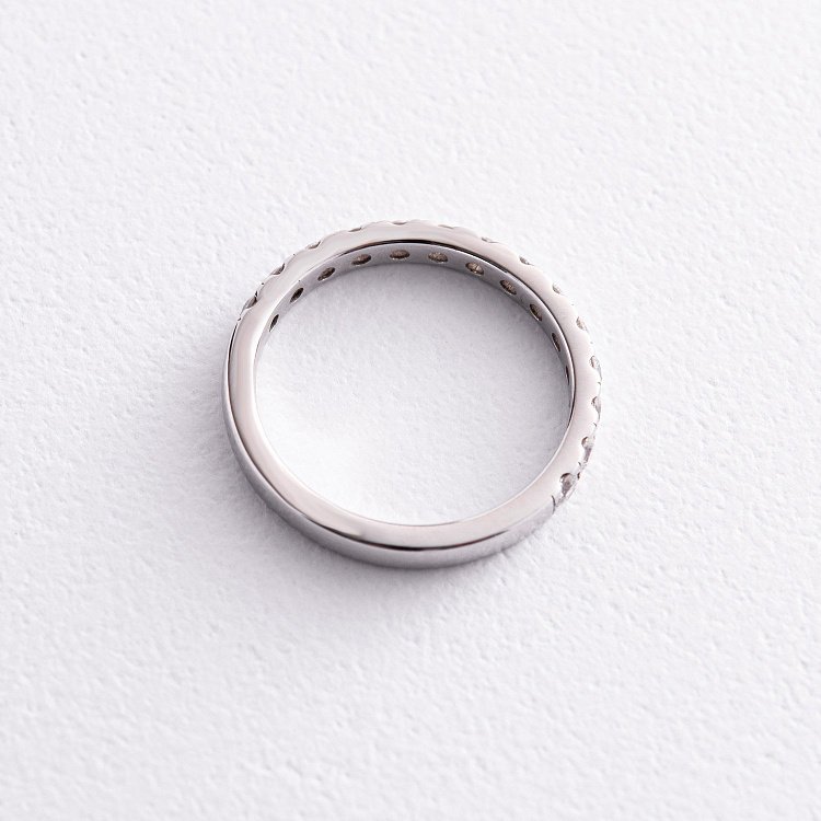 Каблучка в білому золоті з діамантами 27231121 від ювелірного магазину Онікс - 3