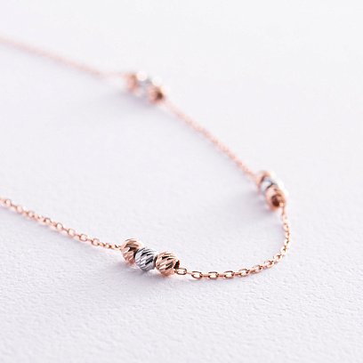 Золотой браслет "Шарики" б05108 №3