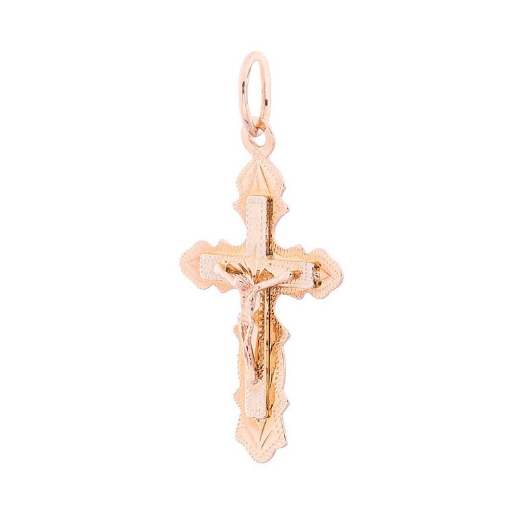 Золотий православний хрестик п02284 від ювелірного магазину Онікс