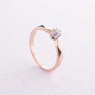 Помолвочное золотое кольцо с бриллиантом 211992421 от ювелирного магазина Оникс
