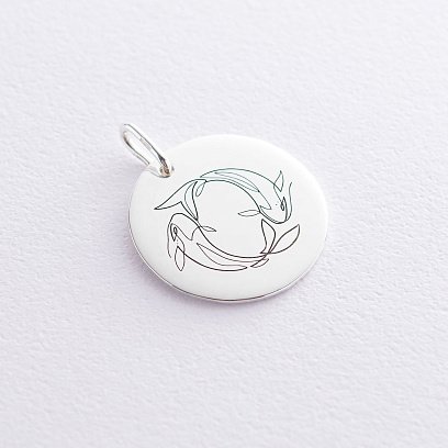 Срібний кулон "Стихія води" 133090ст №4