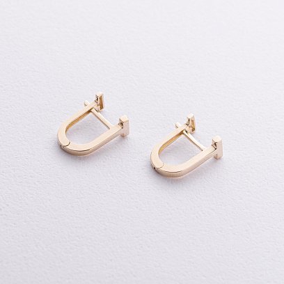 Серьги "Tina" в желтом золоте с08795 №5