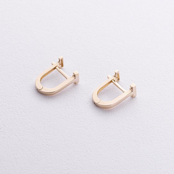 Серьги "Tina" в желтом золоте с08795 №5