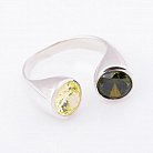 Серебряное кольцо с фианитами 111745ж от ювелирного магазина Оникс - 1