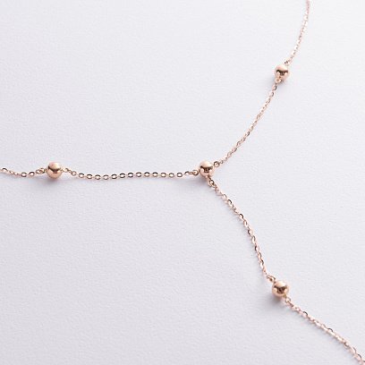 Кольє 2 в 1 "Кульки" у червоному золоті кол02572 №6