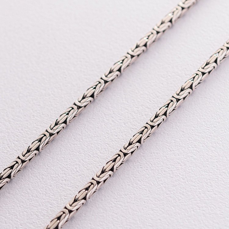 Мужская серебряная цепочка Ц0038ч от ювелирного магазина Оникс - 1