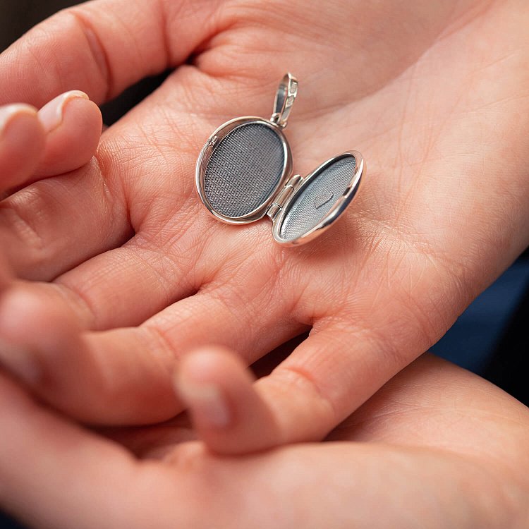 Серебряный кулон "Древо жизни. Семейное дерево" для фотографии (чернение) 7345 от ювелирного магазина Оникс - 2