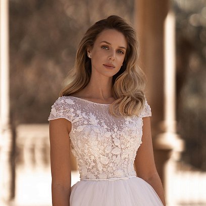 Срібні сережки - пусети з фіанітами 842 №4