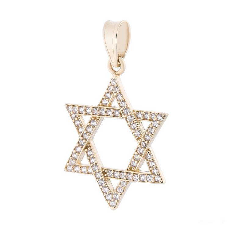 Золота підвіска "Зірка Давида" п02027 від ювелірного магазину Онікс
