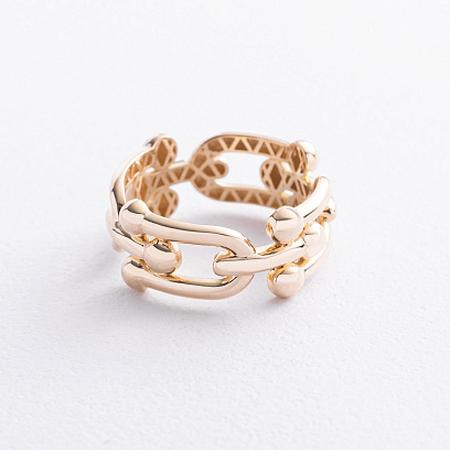 Каблучка "Фантазія" у жовтому золоті к08468 №3