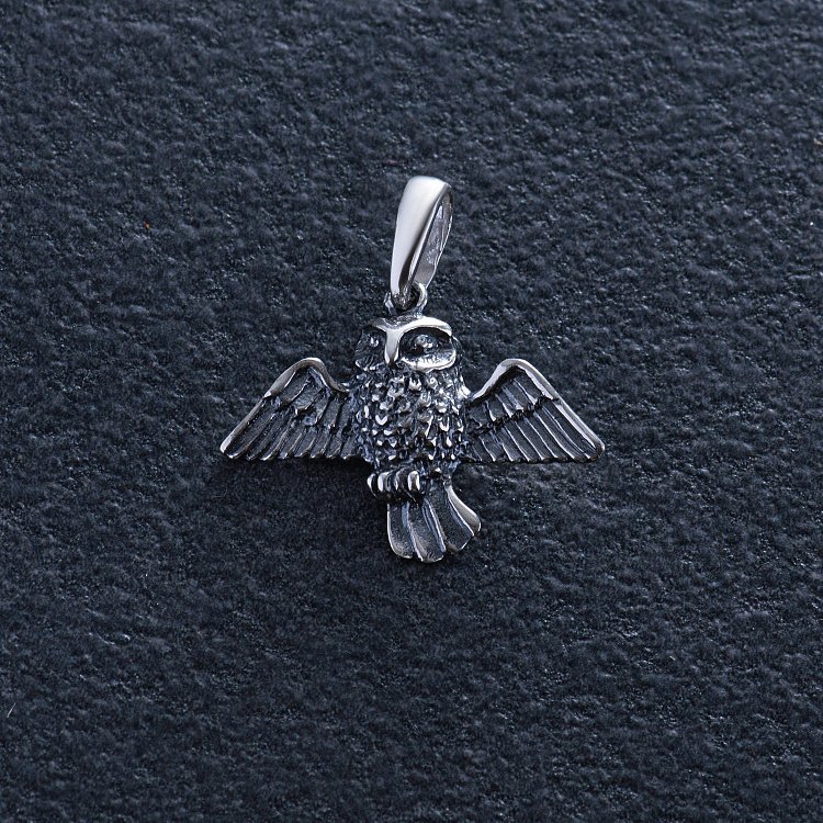 Серебряная подвеска "Сова" 13336 от ювелирного магазина Оникс - 3