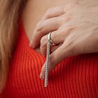 Серебряное кольцо с цепочками 112650 от ювелирного магазина Оникс - 6